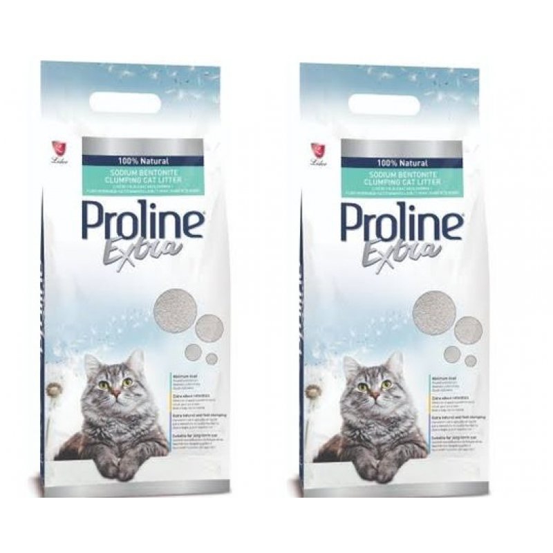 Pro Line Extra Sodium Ince Taneli Kedi Kumu 10 Lt X 2 Adet Maskot Pet Marketleri
